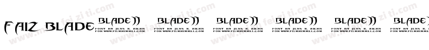 faiz blade字体转换